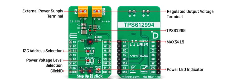 Location Circuit - Mikroe MIKROE-6076 Step Up 2 Click